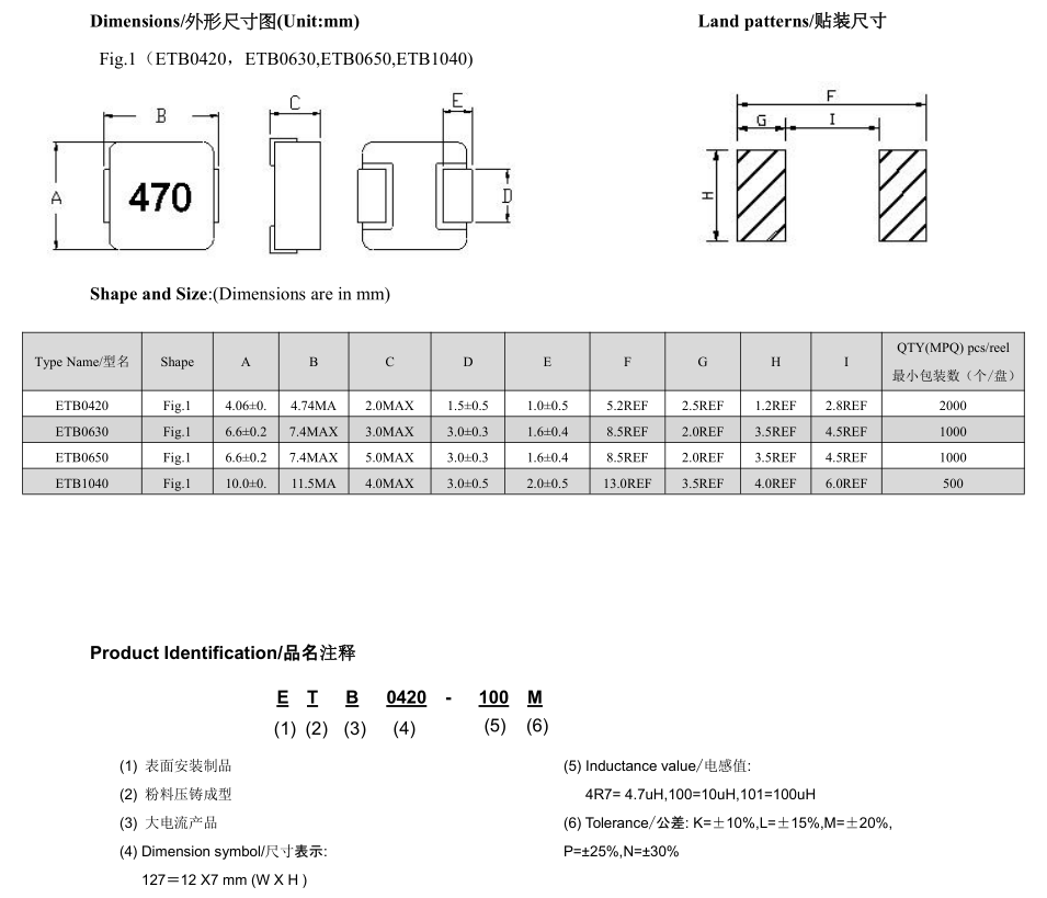 一體成型貼片電感廠家